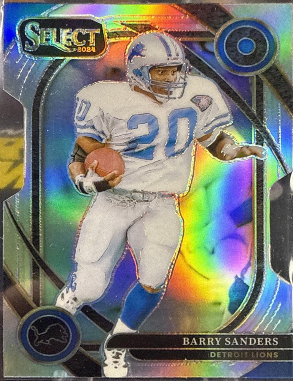 2024 Panini Select Barry Sanders [Silver Prizm Die-Cut] #208 card