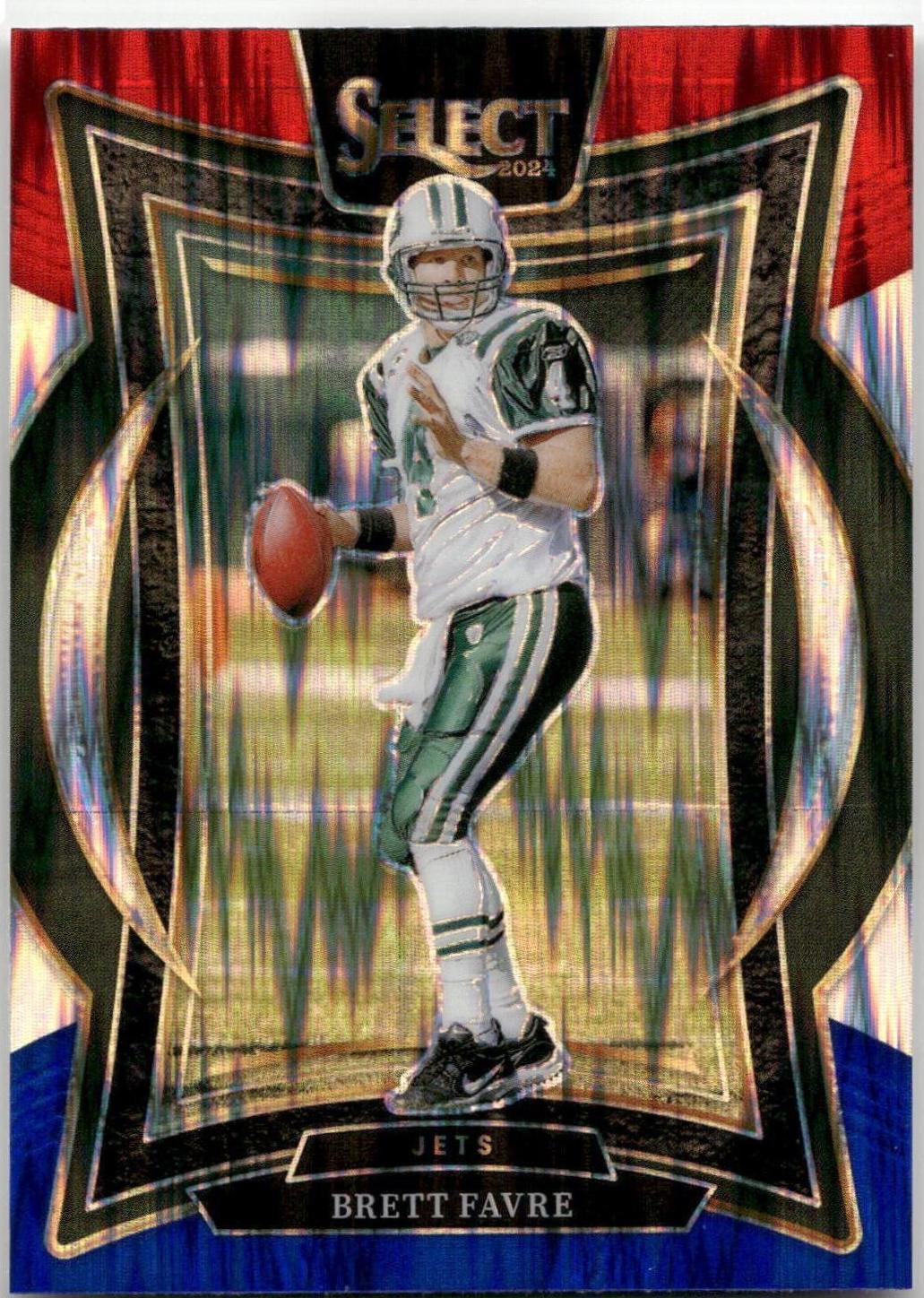 2024 Panini Select Brett Favre [Red Blue Prizm Shock] #12 card
