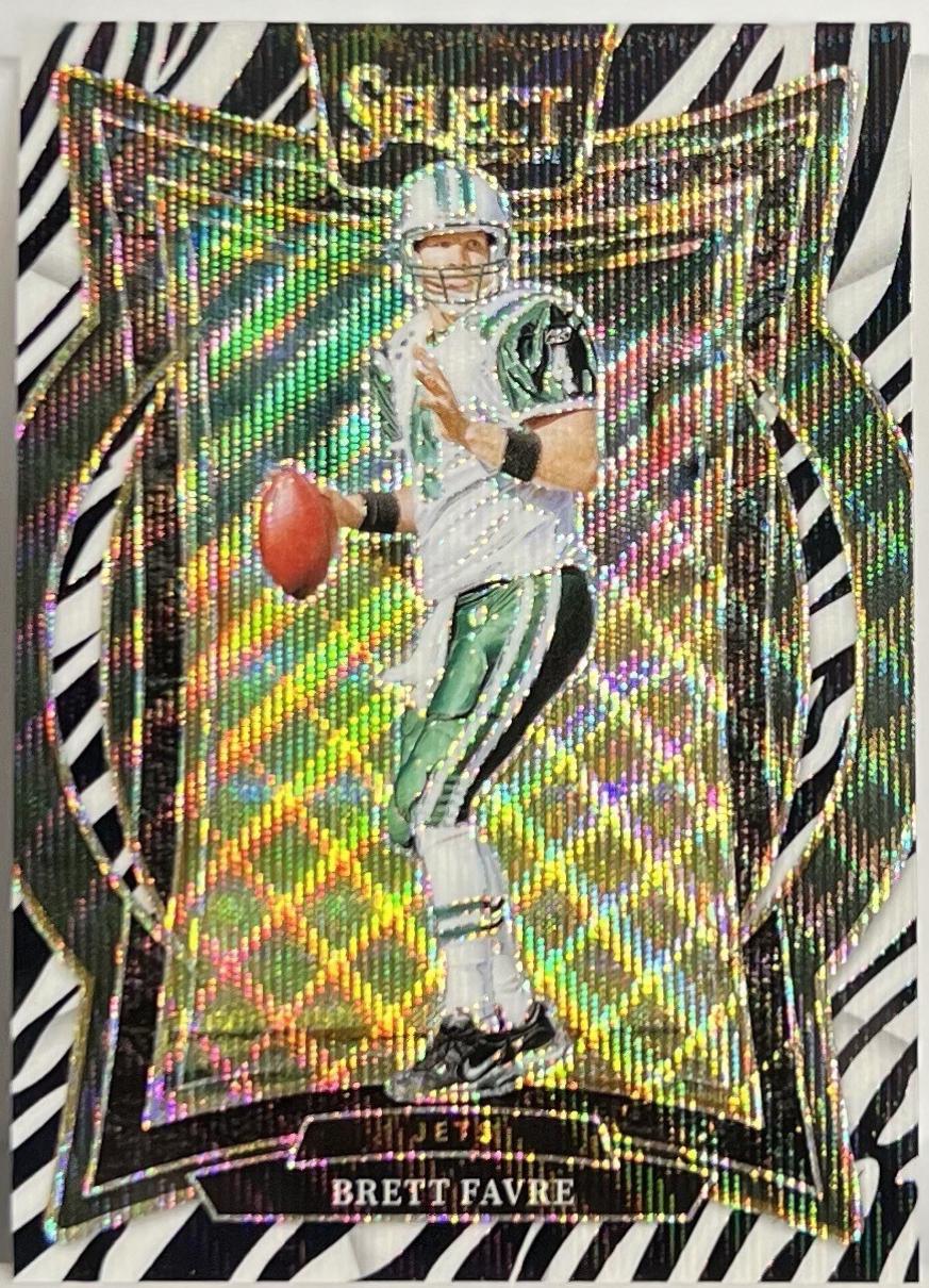 2024 Panini Select Brett Favre [Zebra Prizm] #12 card
