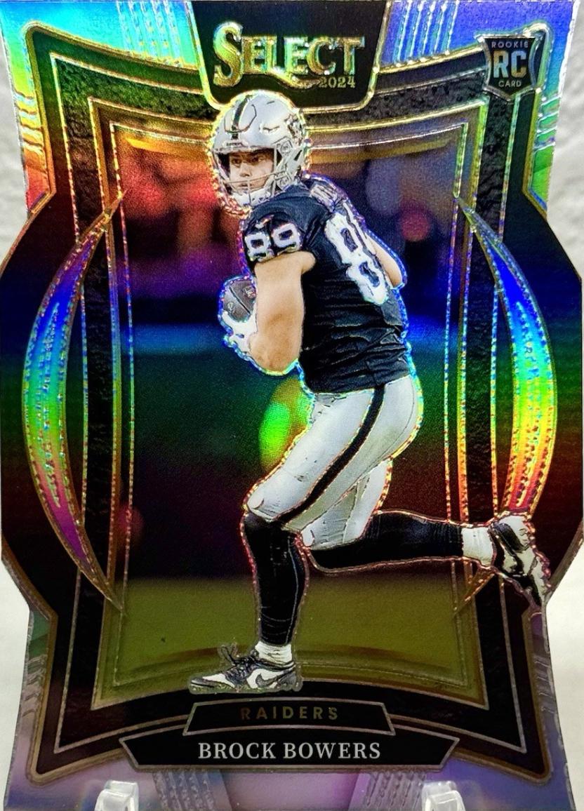 2024 Panini Select Brock Bowers [Silver Prizm Die-Cut] #31 card
