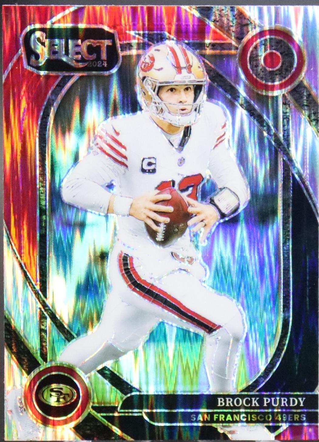 2024 Panini Select Brock Purdy [Black Red Prizm Shock] #226 card