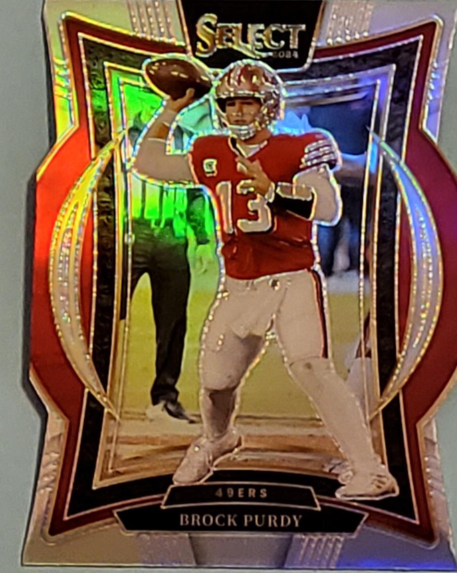 2024 Panini Select Brock Purdy [Silver Prizm Die-Cut] #37 card