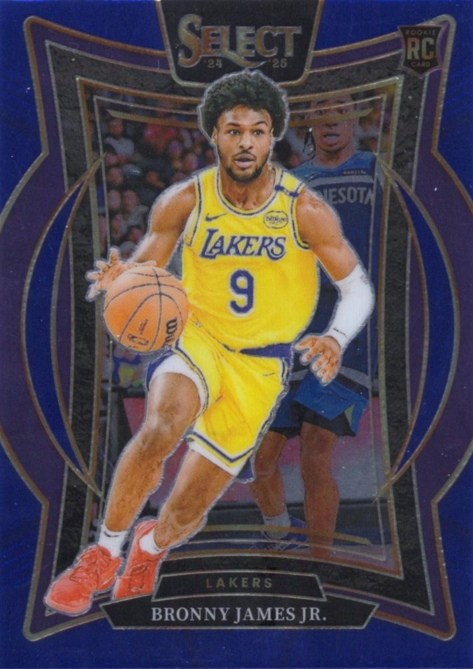 2024 Panini Select Bronny James Jr. [Blue] #90 card