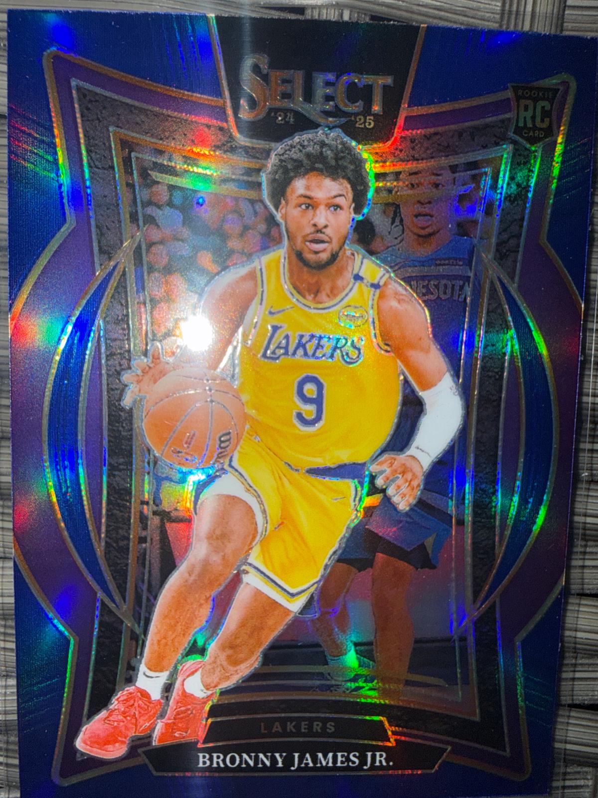 2024 Panini Select Bronny James Jr. [Blue Prizm] #90 card