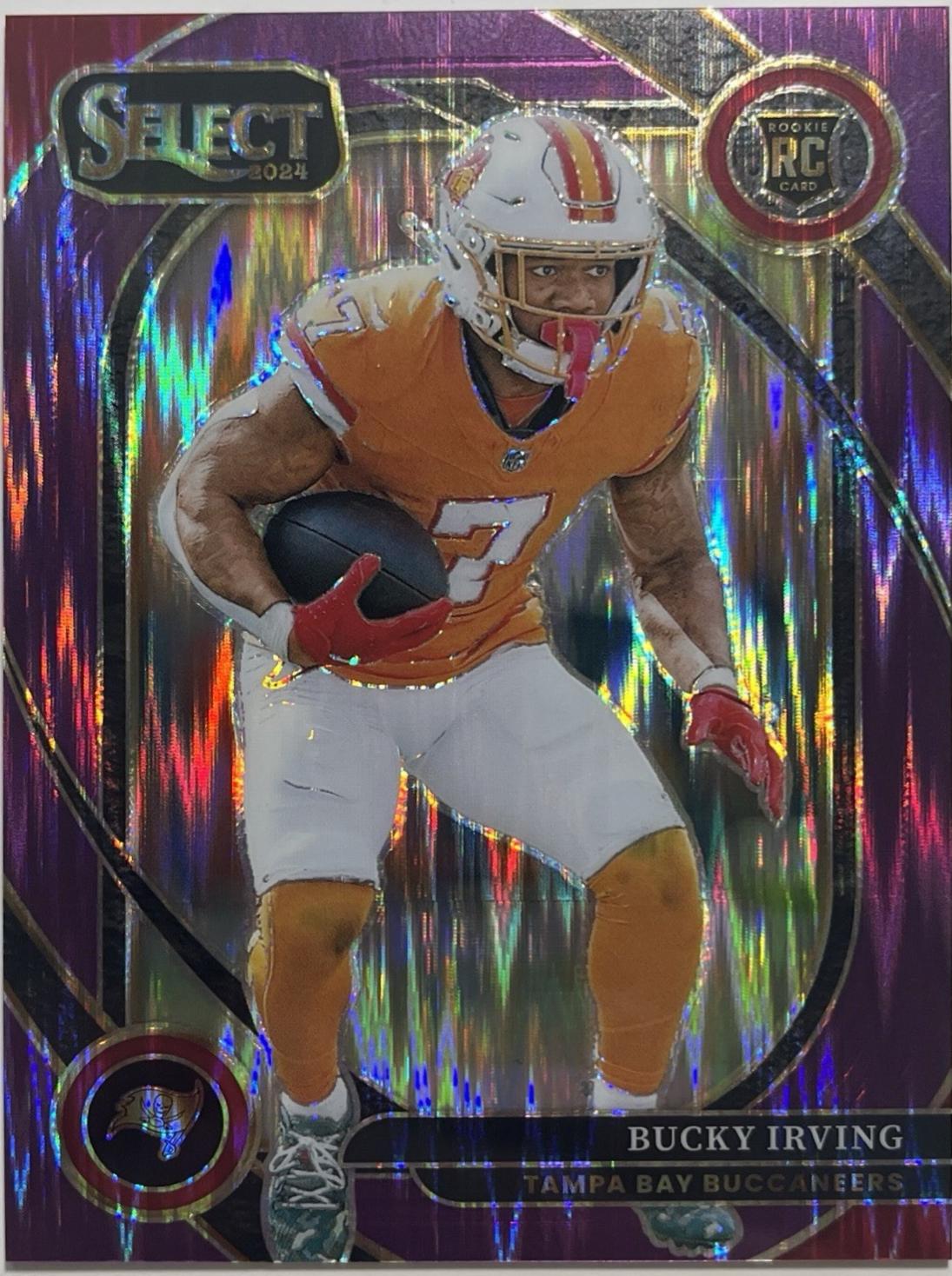 2024 Panini Select Bucky Irving [Purple Prizm Shock] #239 card