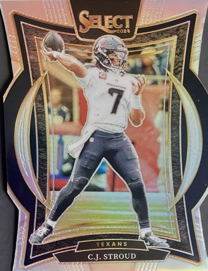 2024 Panini Select C.J. Stroud [Silver Prizm Die-Cut] #42 card