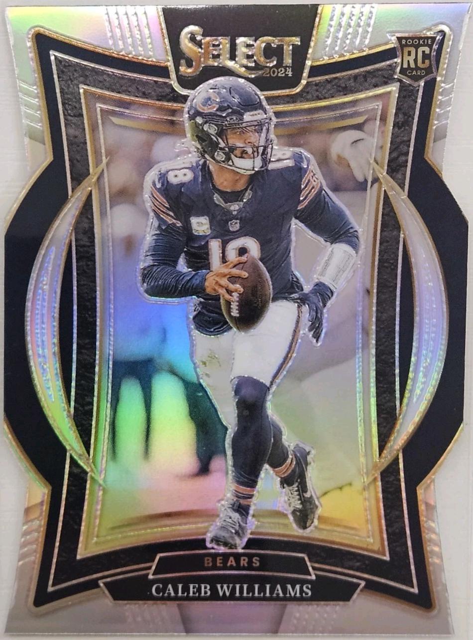 2024 Panini Select Caleb Williams [Silver Prizm Die-Cut] #25 card