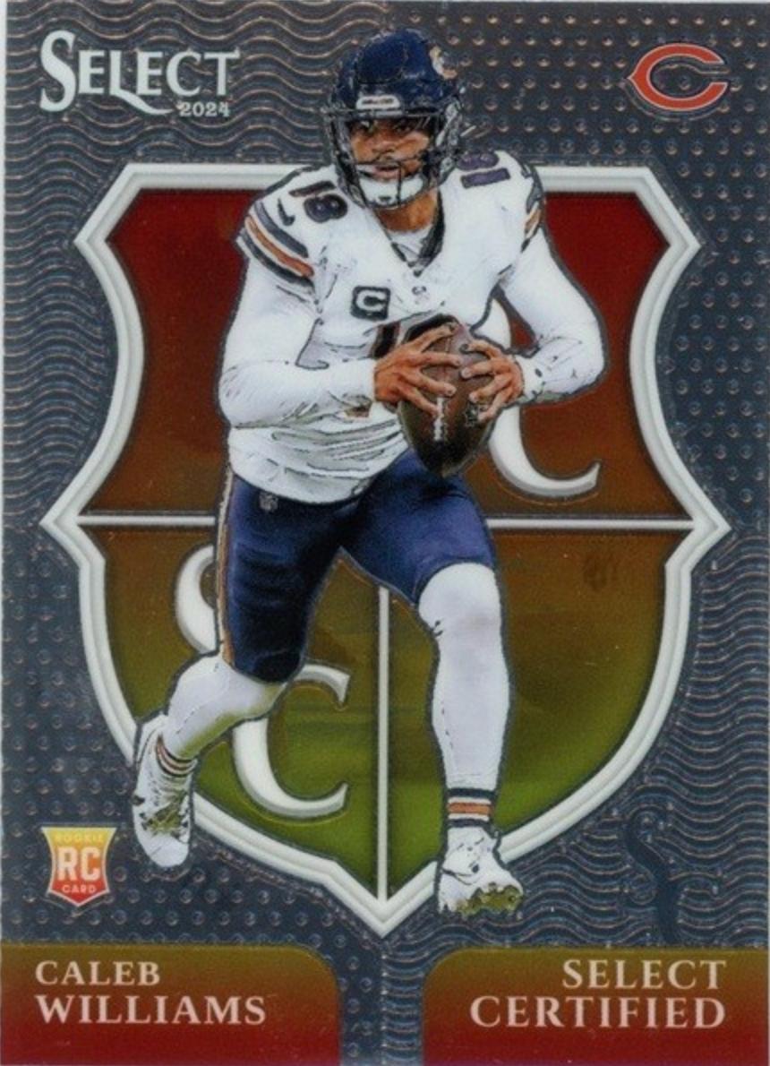 2024 Panini Select Certified Rookie Caleb Williams #1 card