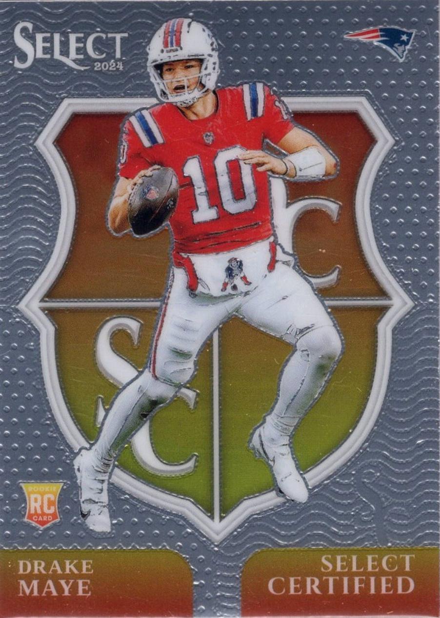 2024 Panini Select Certified Rookie Drake Maye #3 card