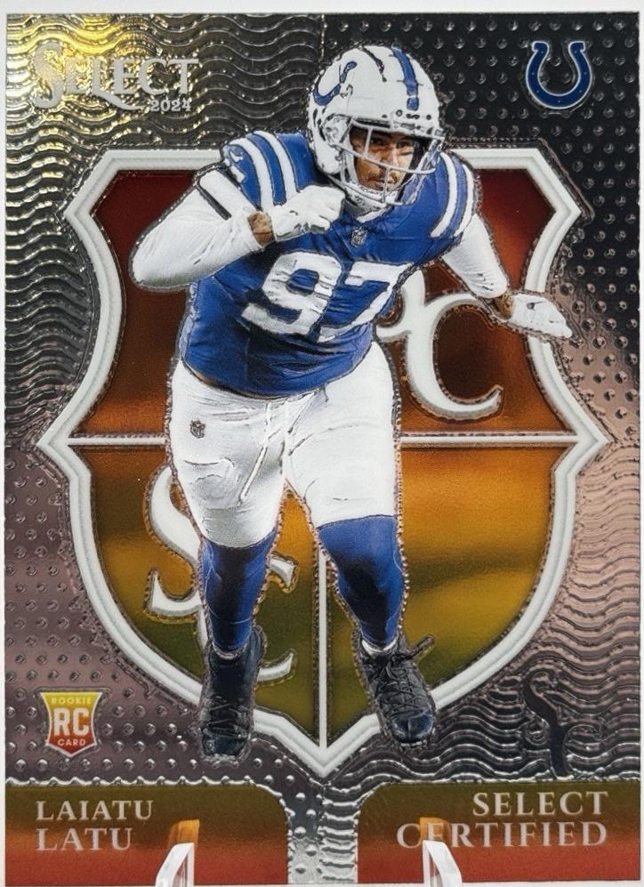 2024 Panini Select Certified Rookie Laiatu Latu #15 card