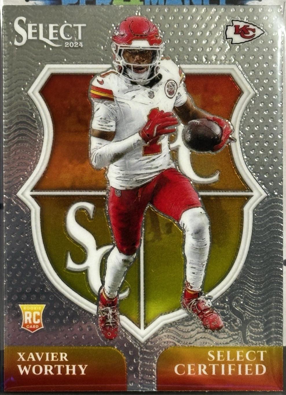 2024 Panini Select Certified Rookie Xavier Worthy #8 card