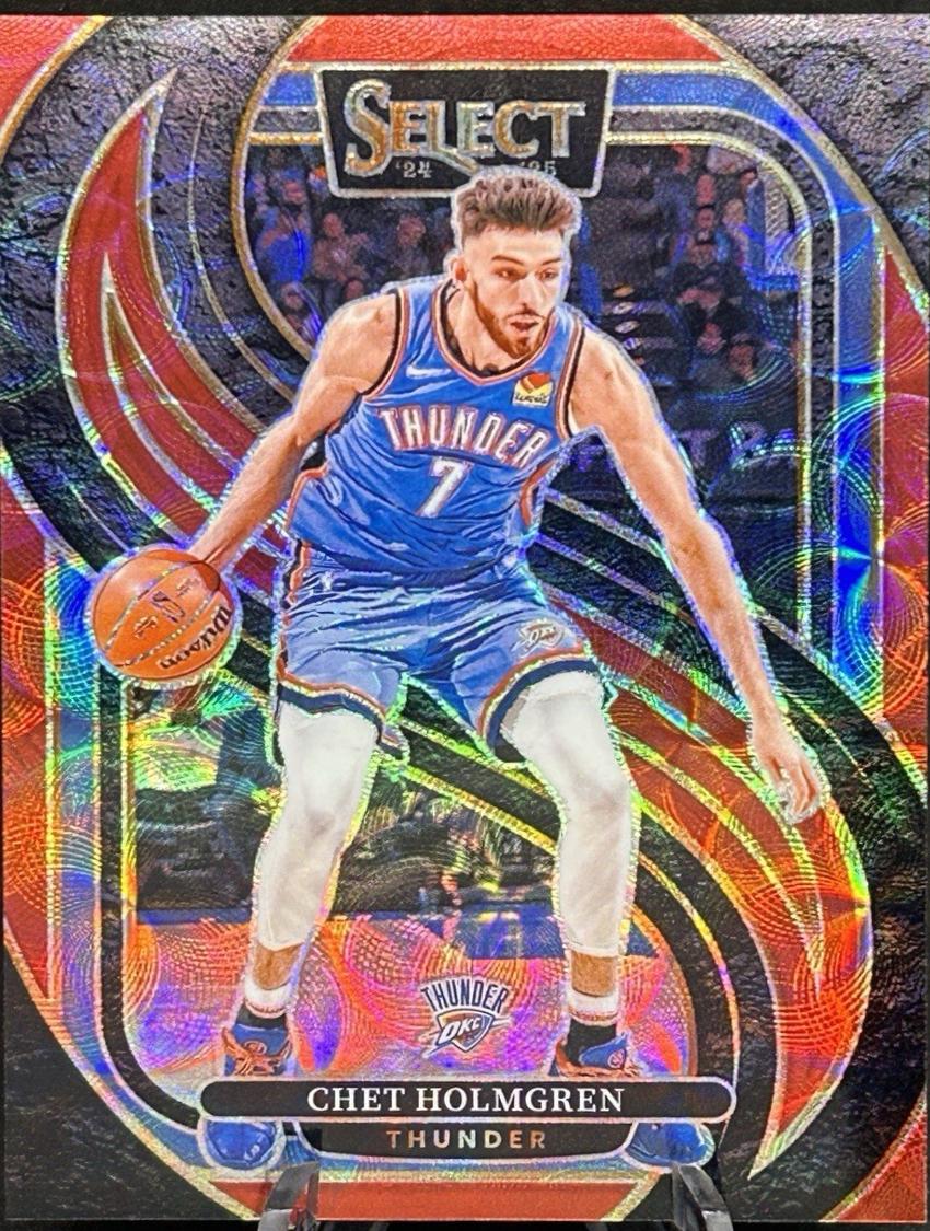 2024 Panini Select Chet Holmgren [Red Scope Prizm] #128 card
