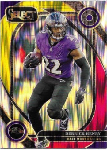 2024 Panini Select Derrick Henry [Red Yellow Prizm Shock] #249 card