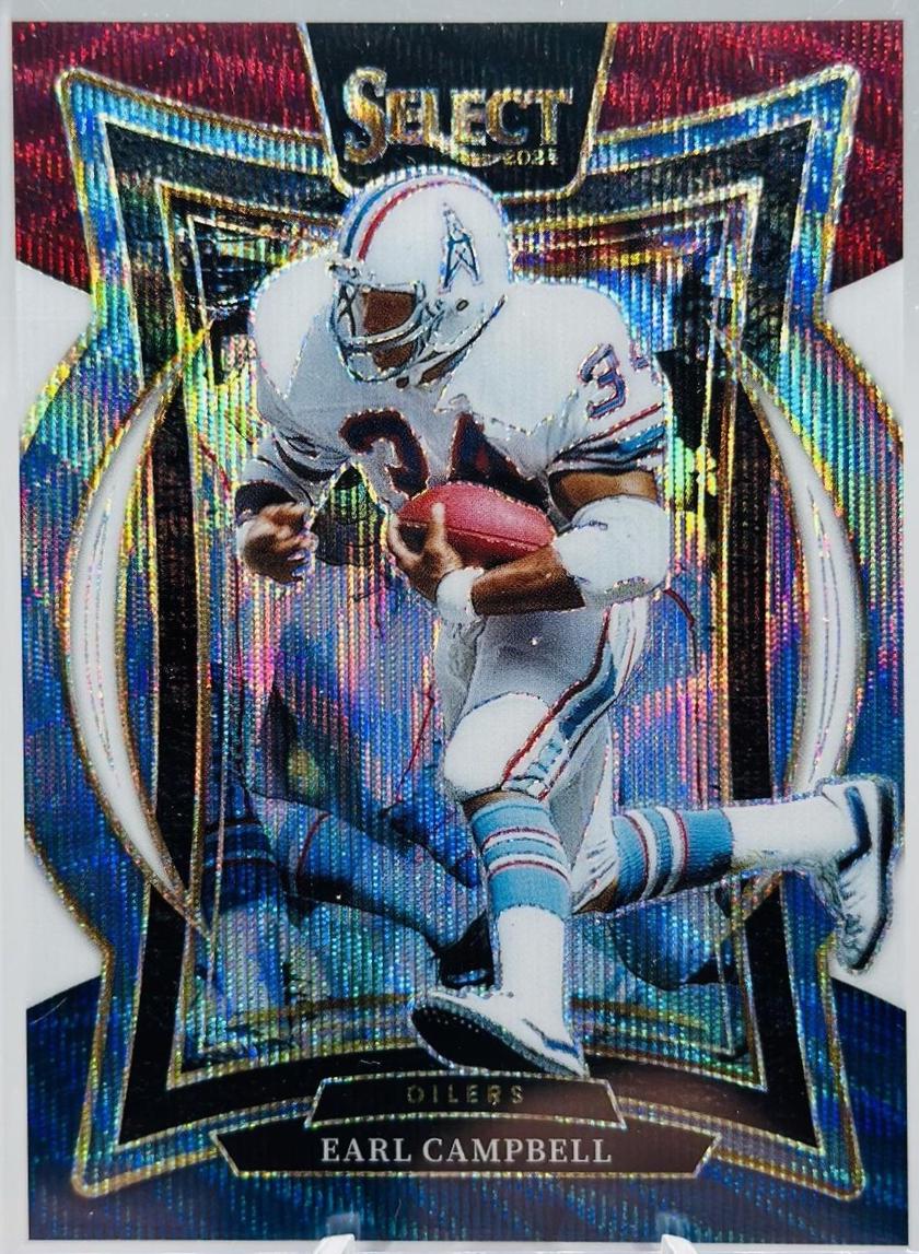2024 Panini Select Earl Campbell [Tri-Color Prizm] #54 card