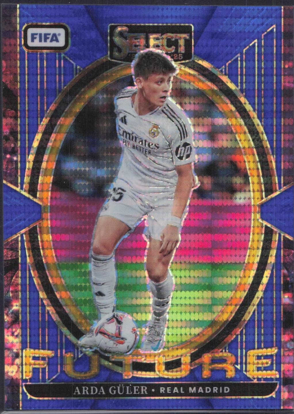 2024 Panini Select FIFA Future Arda Guler [Blue Pulsar] #18 card