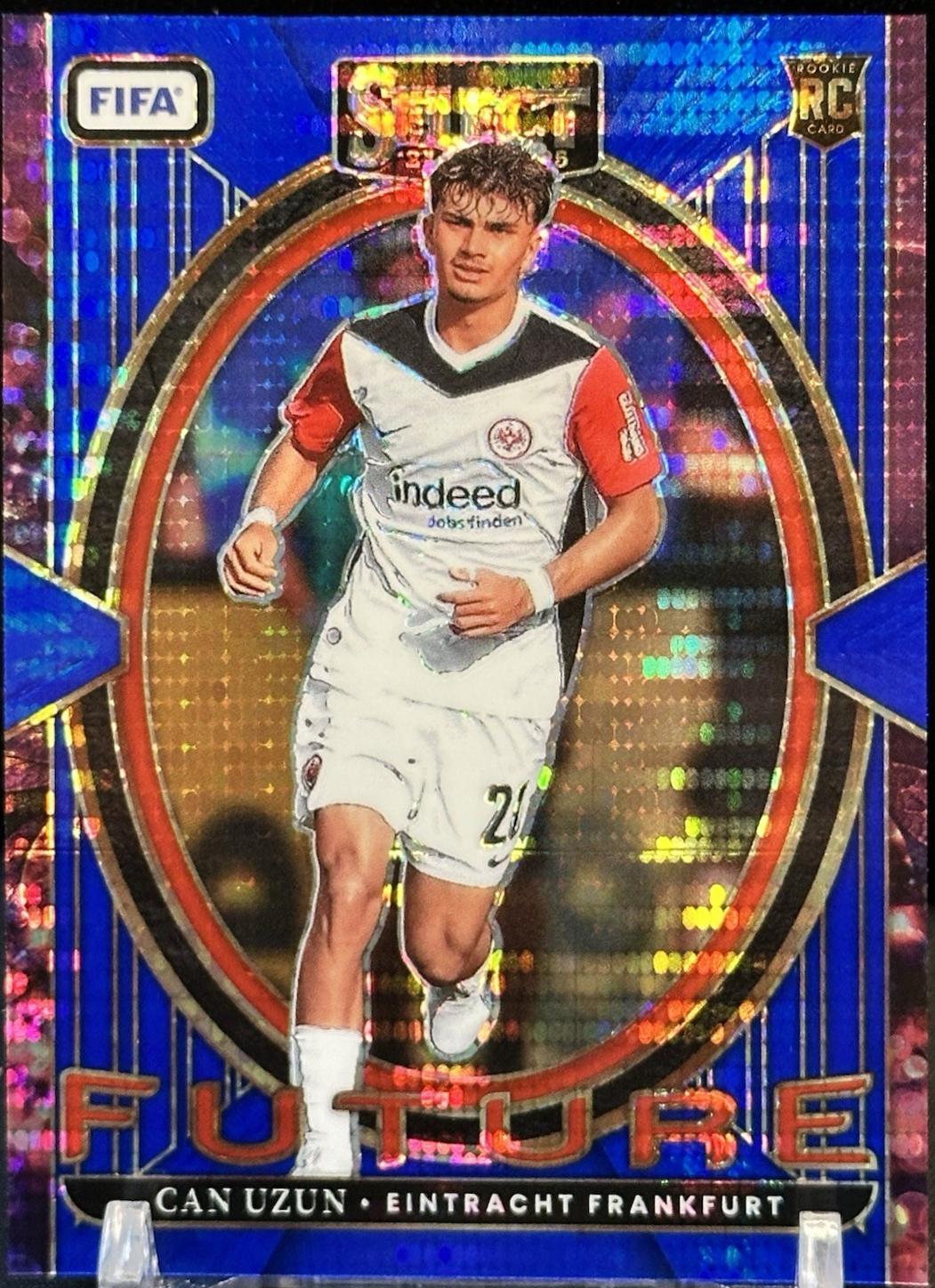 2024 Panini Select FIFA Future Can Uzun [Blue Pulsar] #8 card