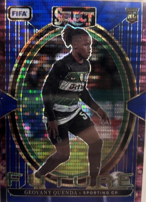 2024 Panini Select FIFA Future Geovany Quenda [Blue Pulsar] #24 card