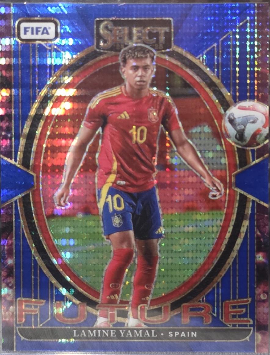 2024 Panini Select FIFA Future Lamine Yamal [Blue Pulsar] #2 card