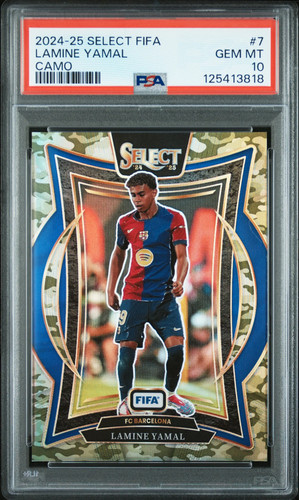 2024 Panini Select FIFA Lamine Yamal [Camo] #7 card