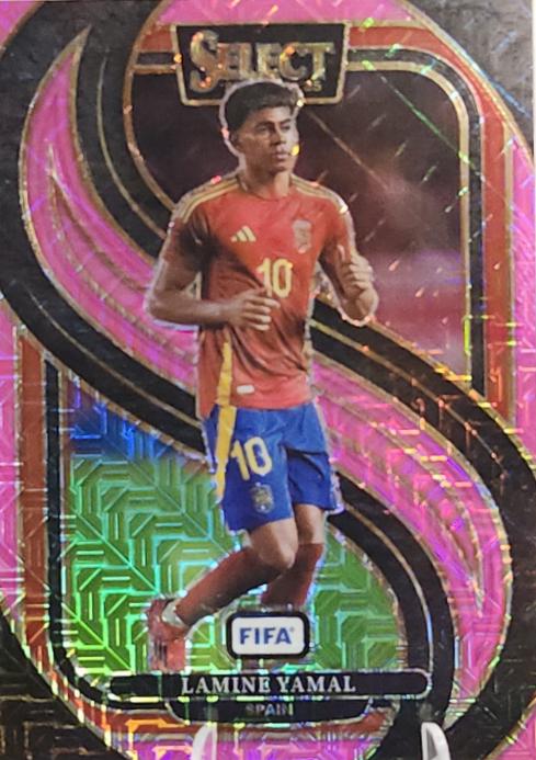 2024 Panini Select FIFA Lamine Yamal [Pink Mojo] #190 card