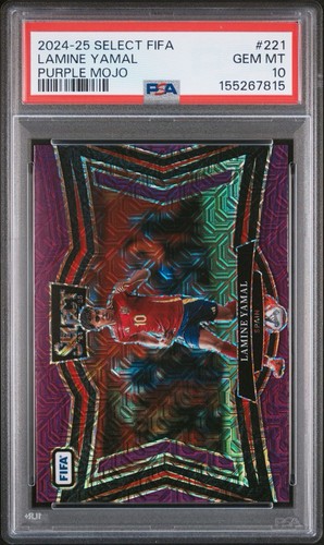 2024 Panini Select FIFA Lamine Yamal [Purple Mojo] #221 card