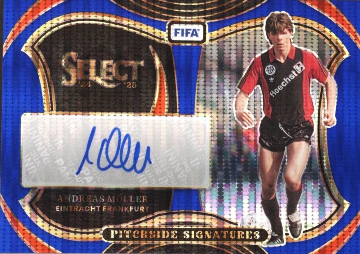 2024 Panini Select FIFA Pitchside Signature Andreas Moller [Blue Pulsar] #PS-AM card