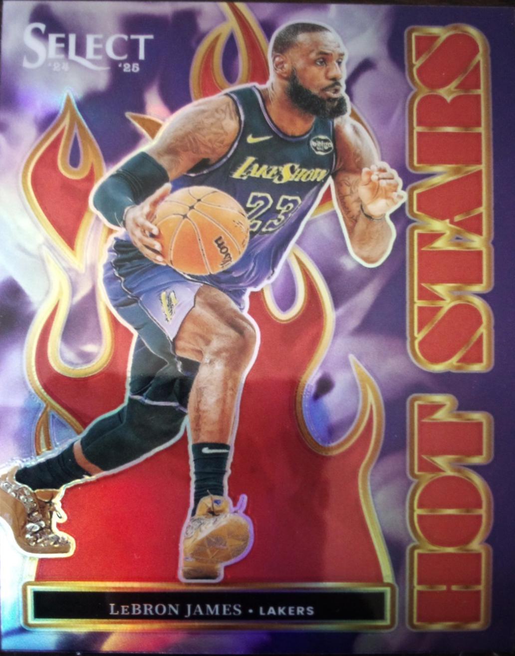 2024 Panini Select Hot Stars LeBron James [Silver Prizm] #8 card