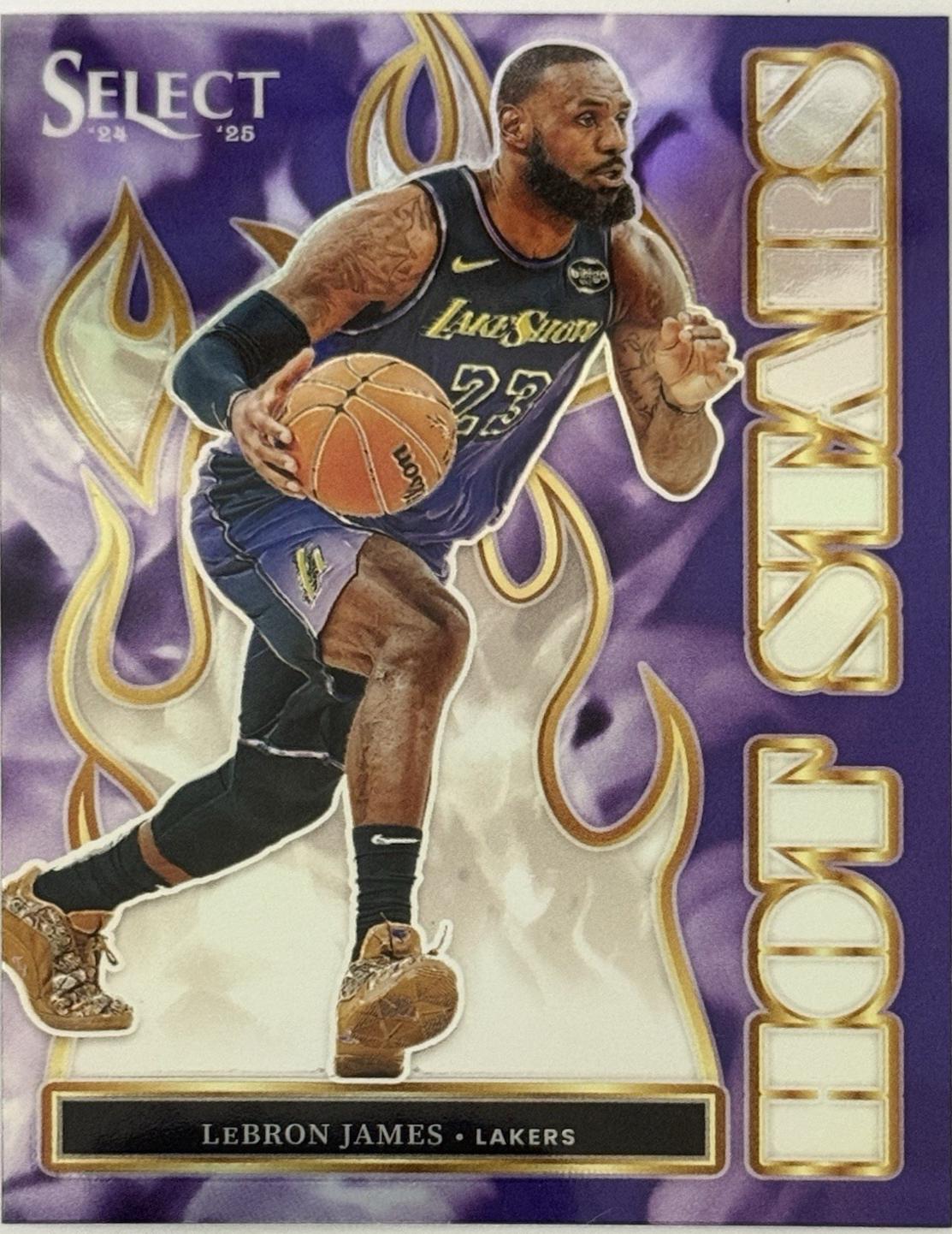 2024 Panini Select Hot Stars LeBron James [Tectonic Prizm] #8 card