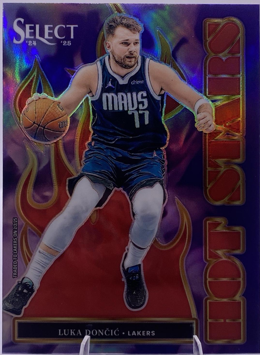 2024 Panini Select Hot Stars Luka Doncic [Silver Prizm] #3 card