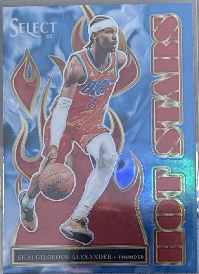 2024 Panini Select Hot Stars Shai Gilgeous-Alexander [Silver Prizm] #7 card