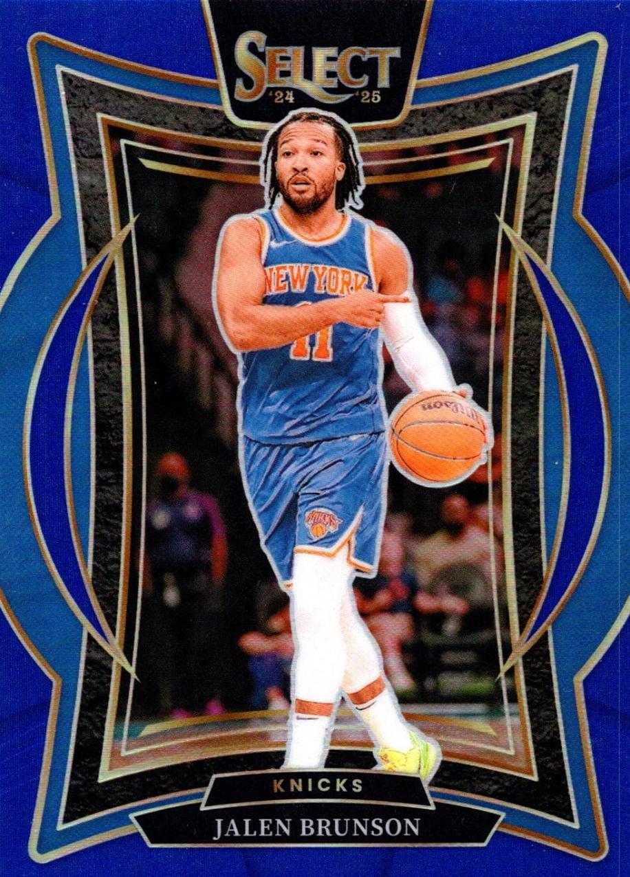 2024 Panini Select Jalen Brunson [Blue Prizm] #42 card