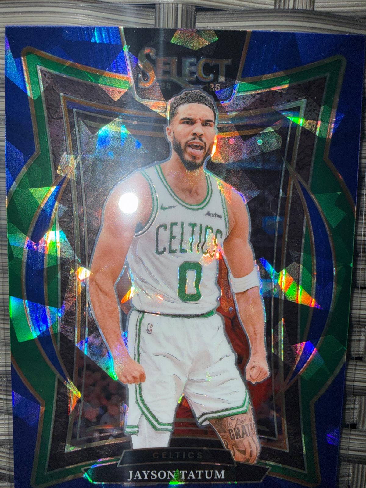 2024 Panini Select Jayson Tatum [Blue Cracked Ice Prizm] #2 card
