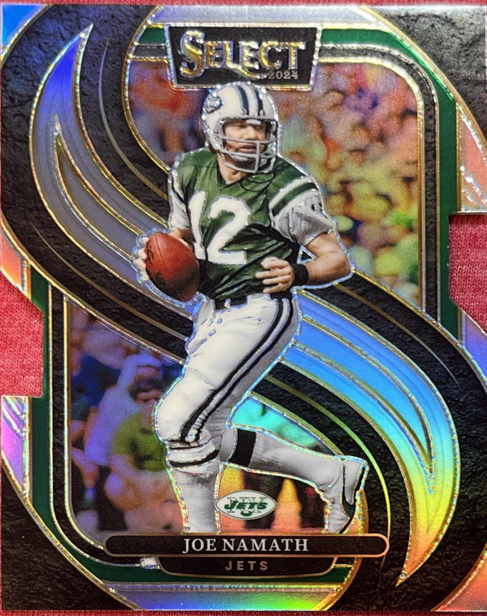 2024 Panini Select Joe Namath [Silver Prizm Die-Cut] #170 card