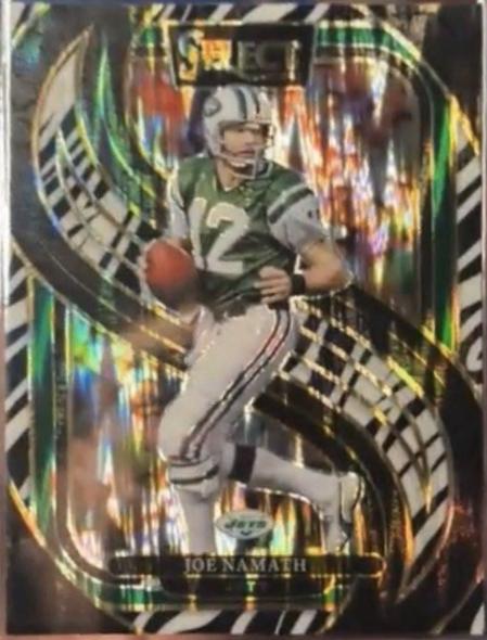2024 Panini Select Joe Namath [Zebra Prizm] #170 card