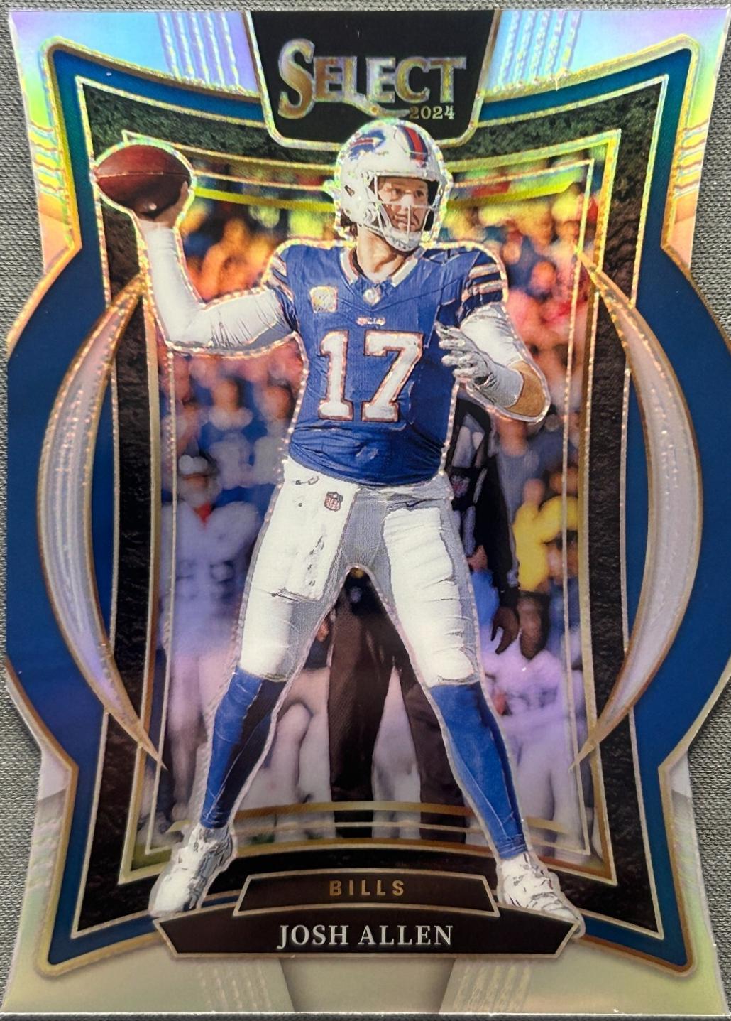 2024 Panini Select Josh Allen [Silver Prizm Die-Cut] #34 card