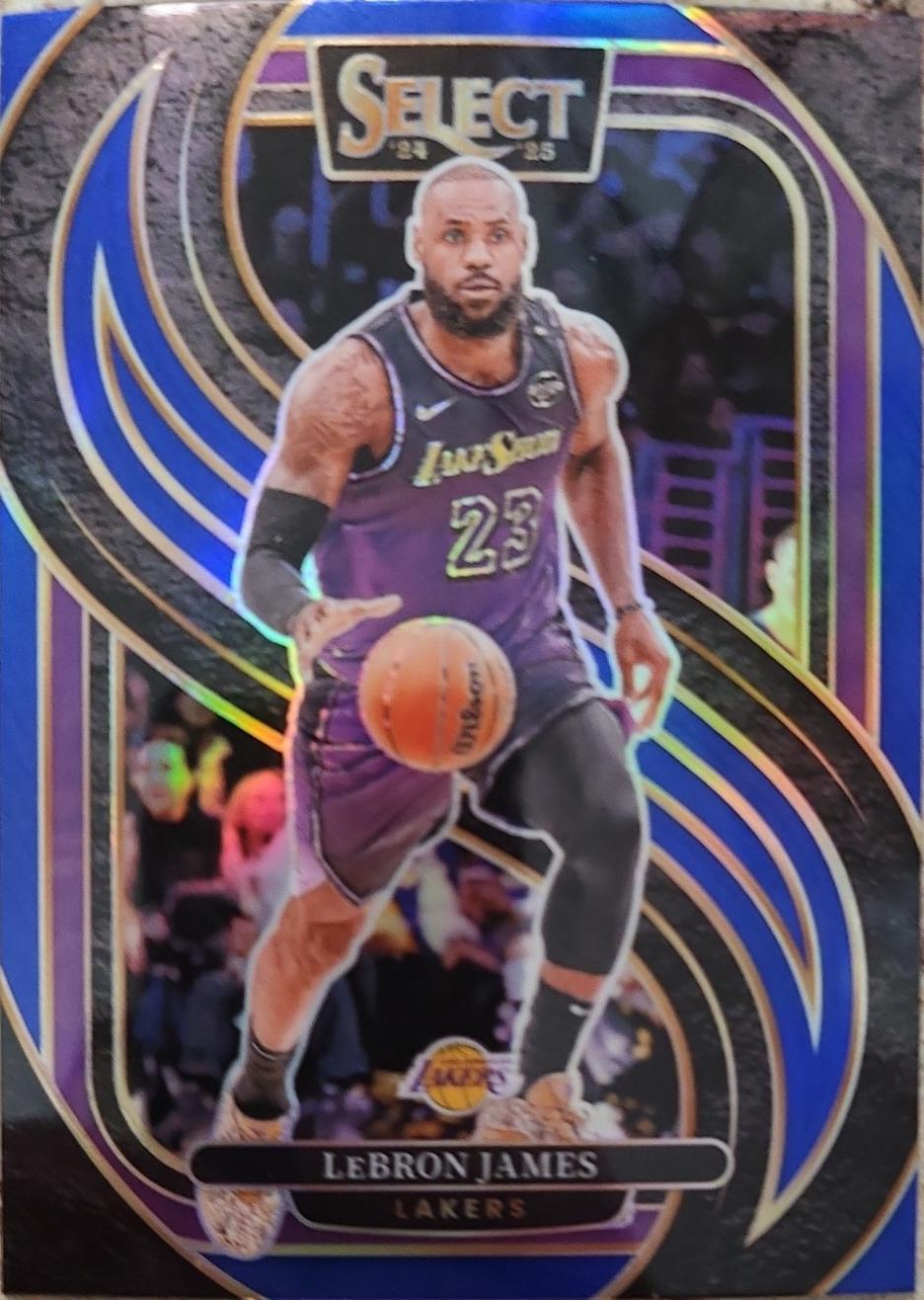 2024 Panini Select LeBron James [Blue Prizm] #111 card