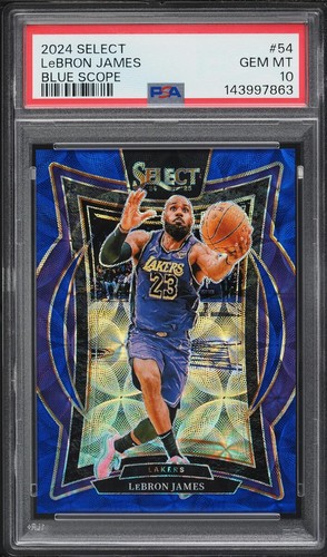 2024 Panini Select LeBron James [Blue Scope Prizm] #54 card