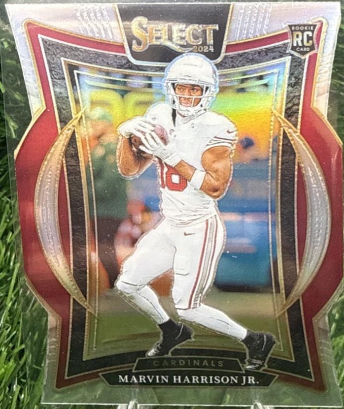 2024 Panini Select Marvin Harrison Jr. [Silver Prizm Die-Cut] #28 card