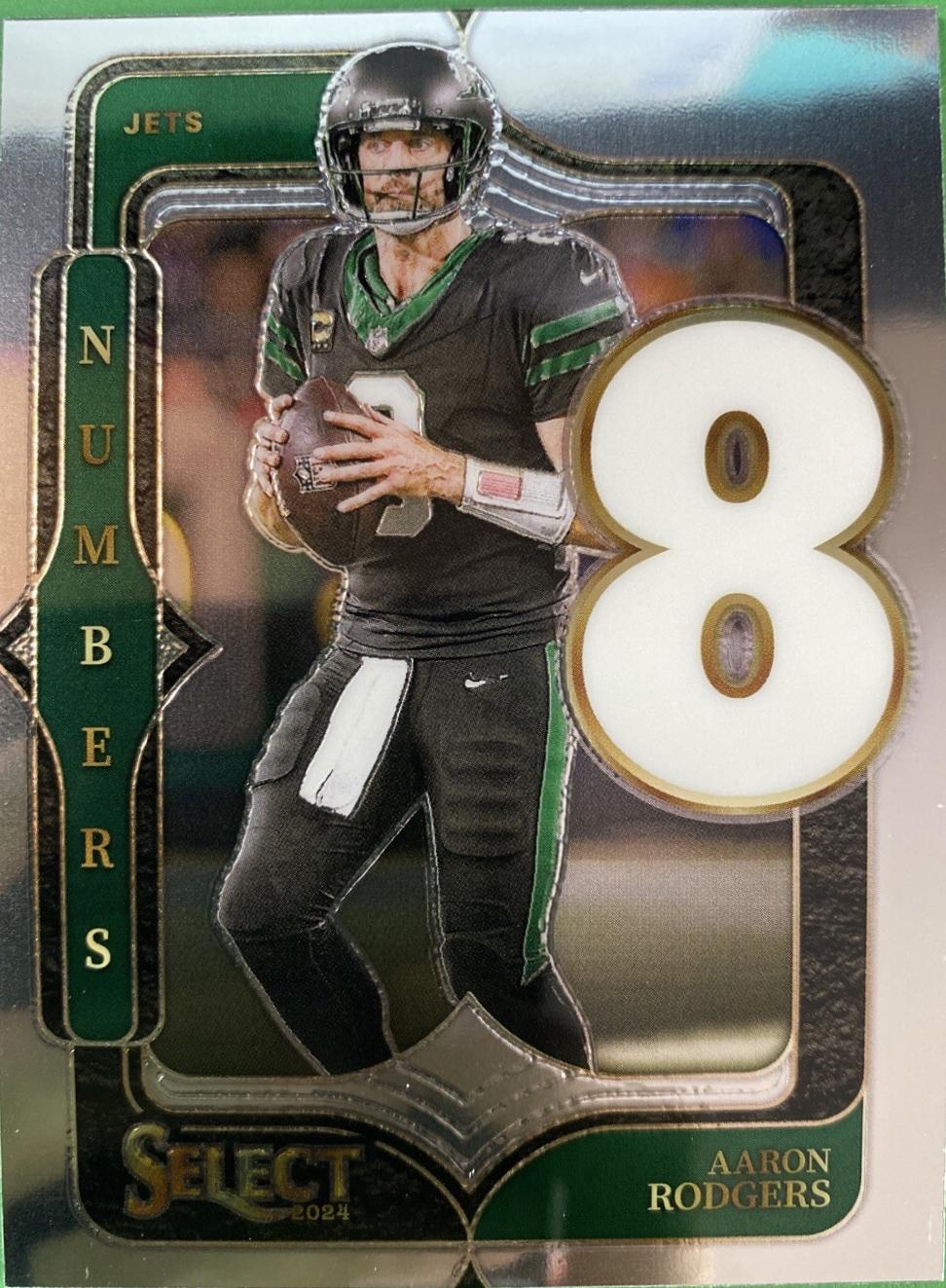 2024 Panini Select Numbers Aaron Rodgers #16 card