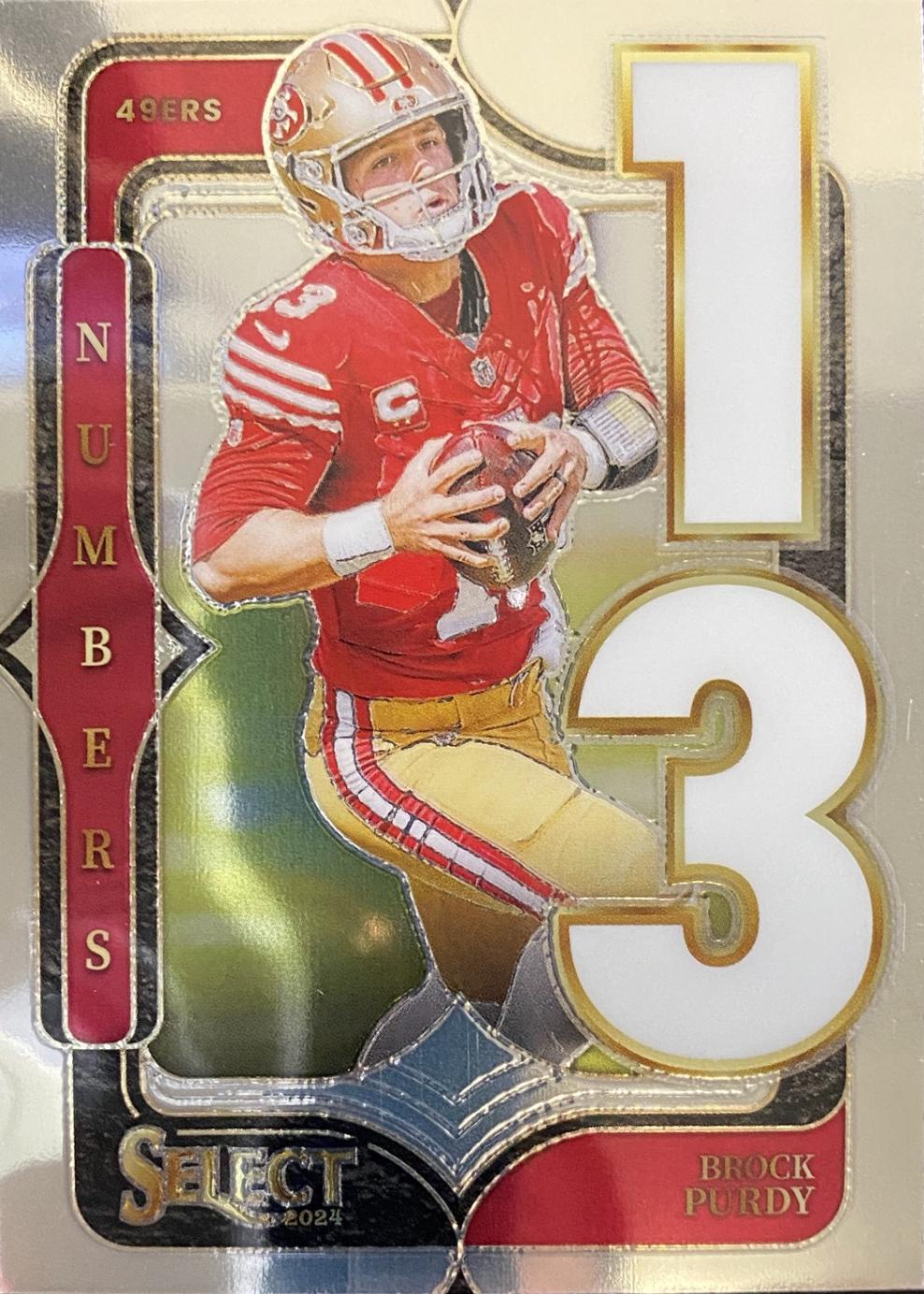 2024 Panini Select Numbers Brock Purdy #22 card