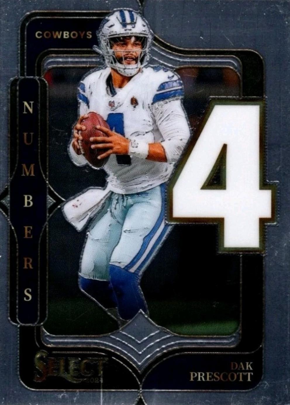 2024 Panini Select Numbers Dak Prescott #14 card