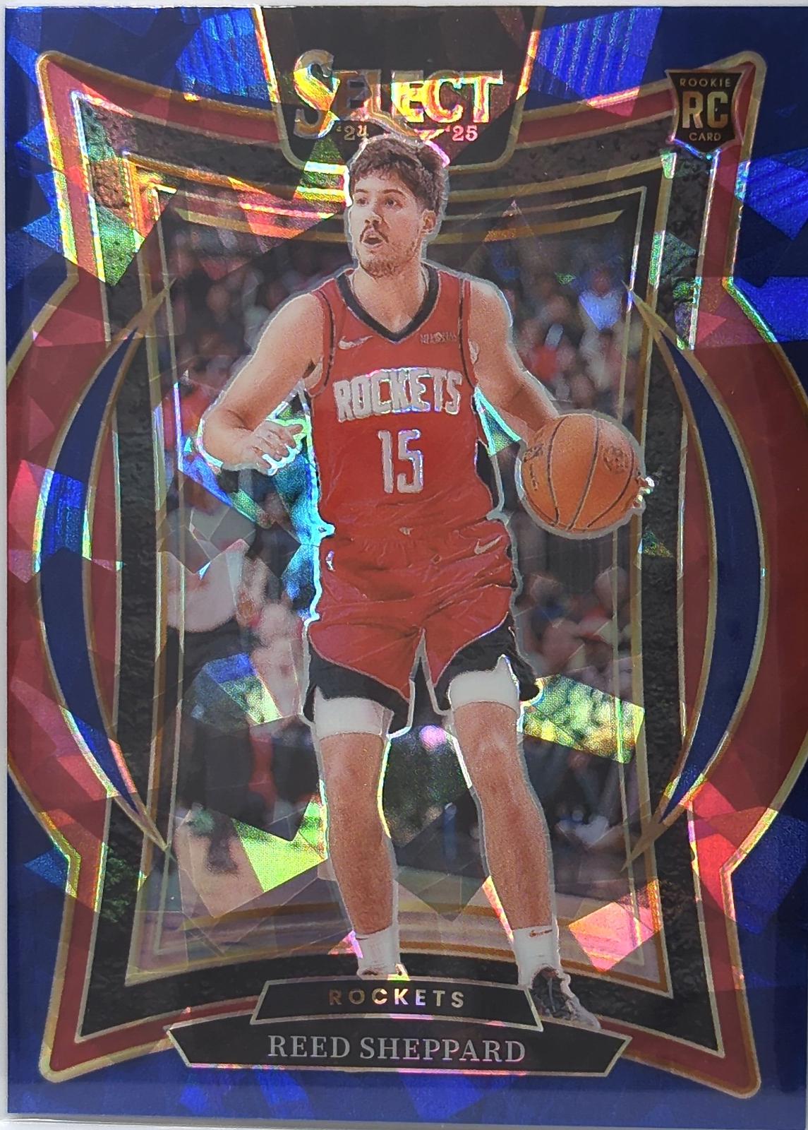2024 Panini Select Reed Sheppard [Blue Cracked Ice Prizm] #68 card