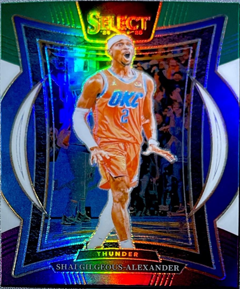 2024 Panini Select Shai Gilgeous-Alexander [Green White Purple Prizm] #36 card