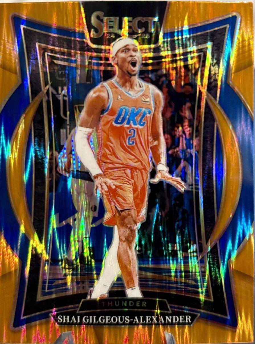 2024 Panini Select Shai Gilgeous-Alexander [Orange Flash Prizm] #36 card