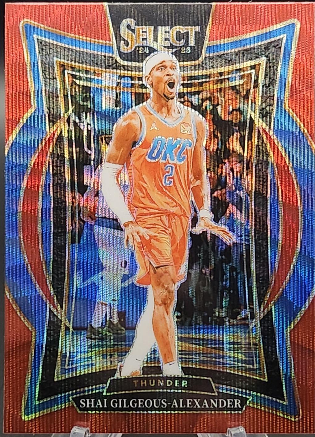 2024 Panini Select Shai Gilgeous-Alexander [Red Wave Prizm] #36 card