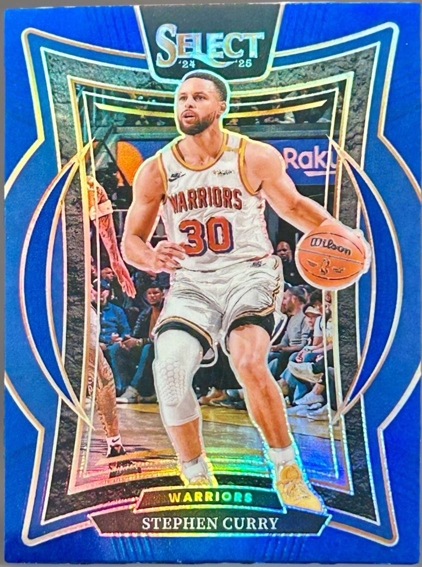 2024 Panini Select Stephen Curry [Blue Prizm] #7 card