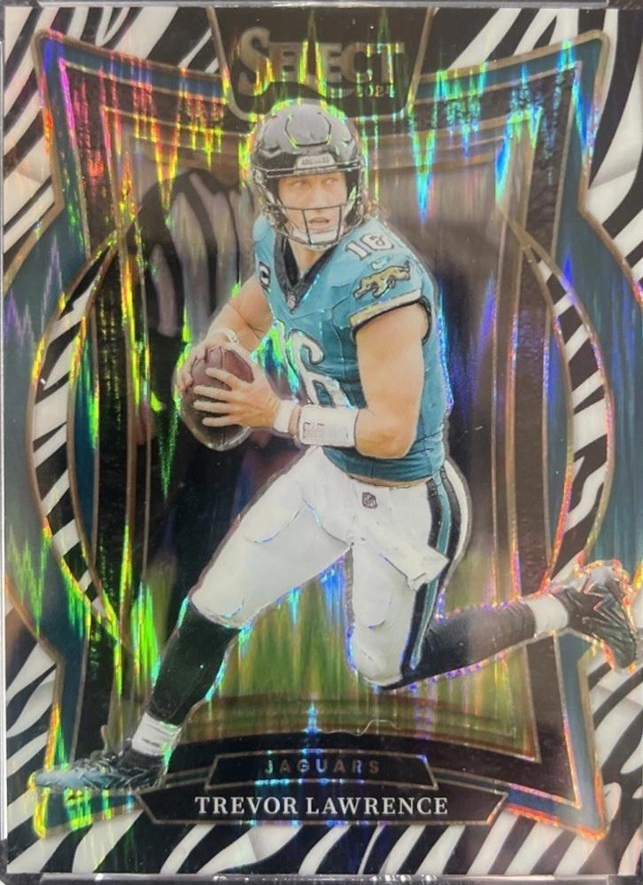 2024 Panini Select Trevor Lawrence [Zebra Prizm] #98 card