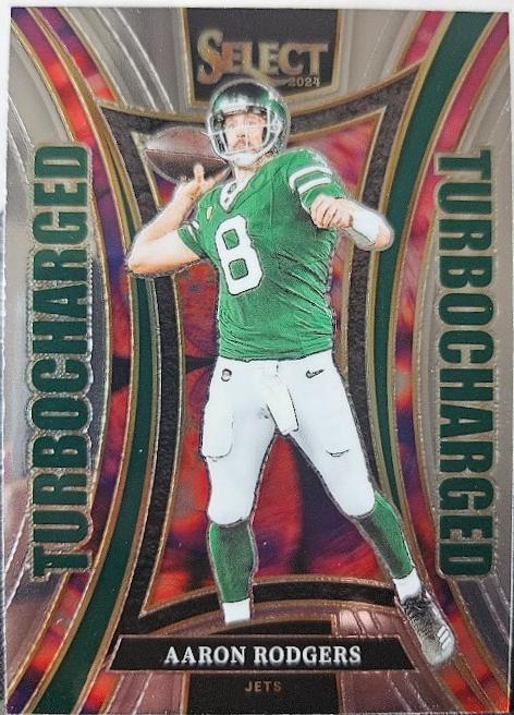 2024 Panini Select Turbocharged Aaron Rodgers #8 card