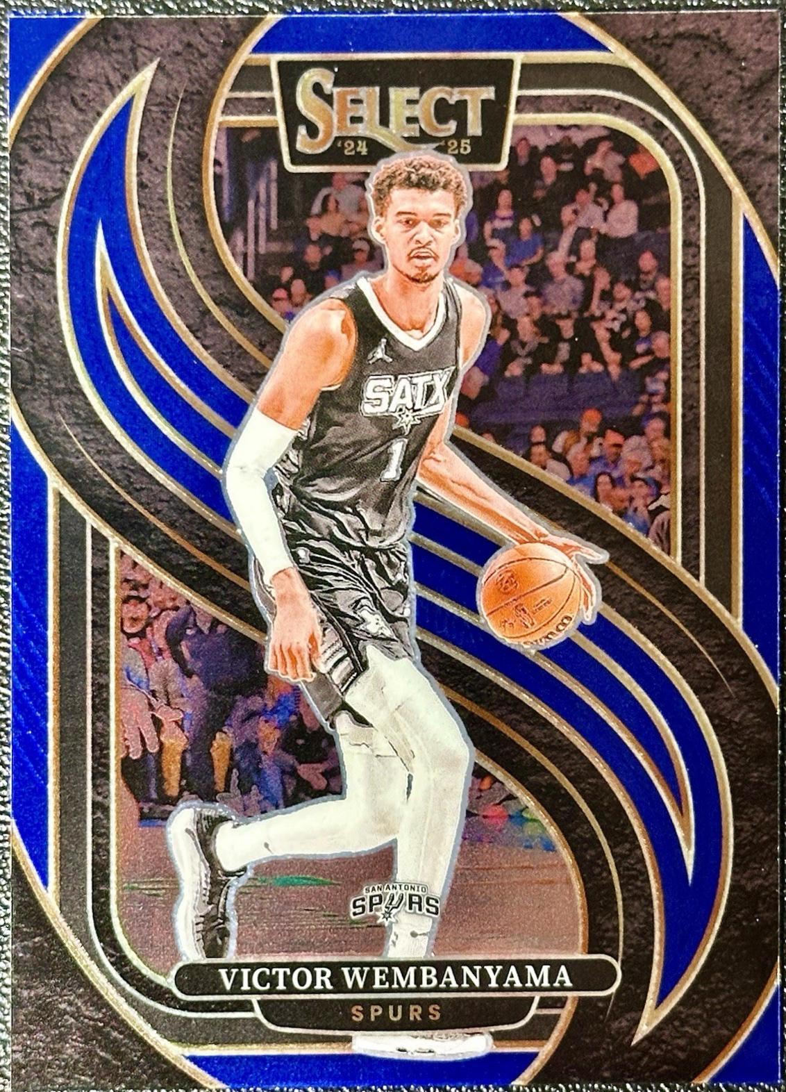 2024 Panini Select Victor Wembanyama [Blue Prizm] #102 card