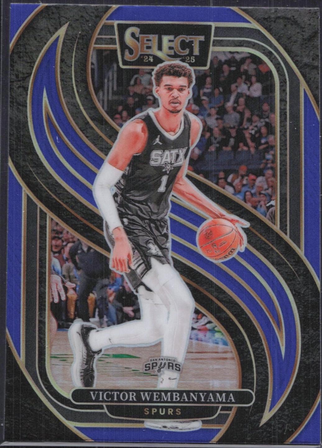 2024 Panini Select Victor Wembanyama [Light Blue Prizm] #102 card